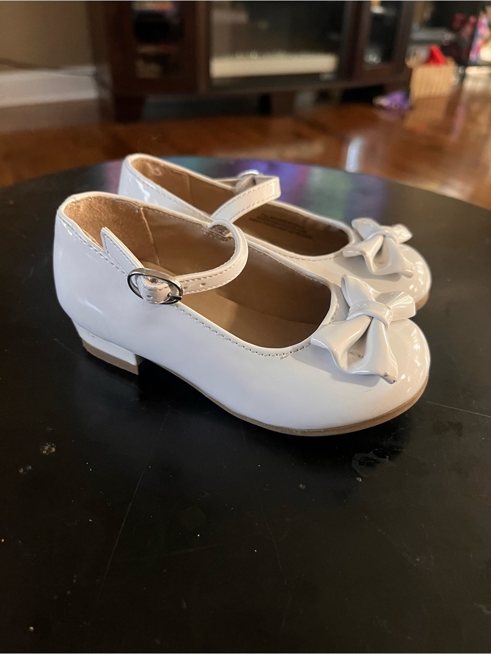 The Children's Place White Patent Mary Jane Shoes with Bow